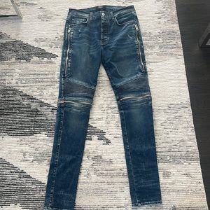 AMIRI MX2 Zipper Skinny Jeans